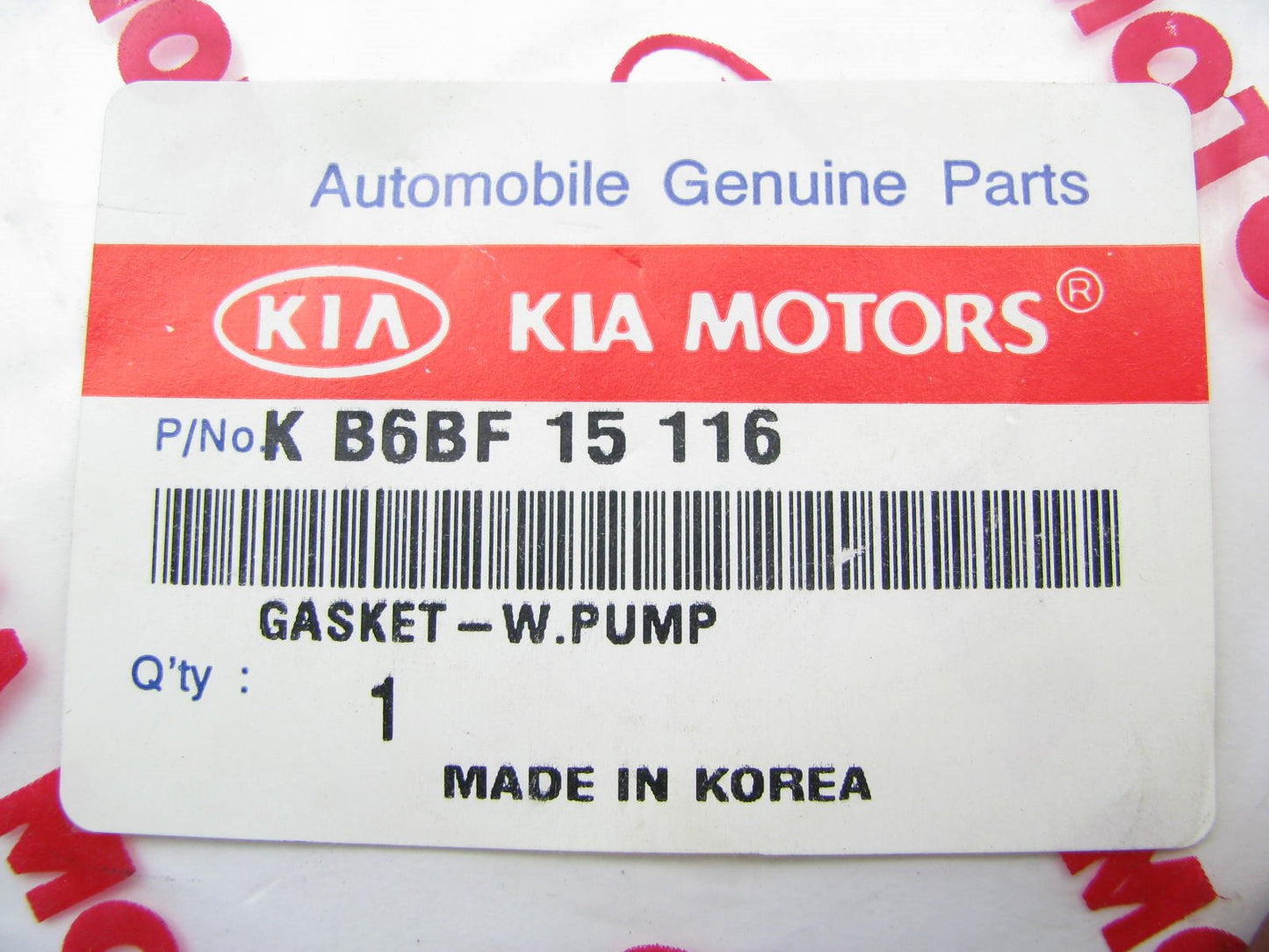 New OEM Engine Water Pump Gasket For 95-97 Kia Sephia KB6BF15116