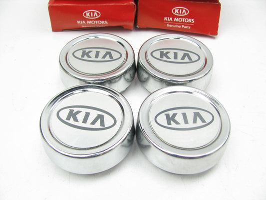 (4) NEW GENUINE Wheel Center Caps OEM For 00-05 Kia Rio KK37037190B