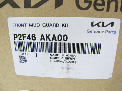 NEW Front Splash Guards / Mud Flaps OEM For 2022-2023 Kia Sorento P2F46AKA00
