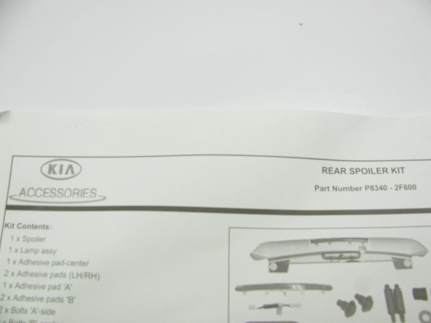 Rear Factory Spoiler Mounted LED 3rd Brake Light Lamp OEM For 2007-09 Spectra5