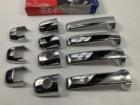 INCOMPLETE - MISSING A PIECE Chrome Accent Door Handle Covers For 06-07 Sorento