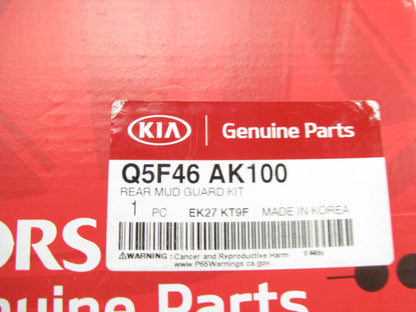 NEW GENUINE Q5F46AK100 REAR Splash Guards / Mud Flaps OEM For 2021-23 Kia Seltos