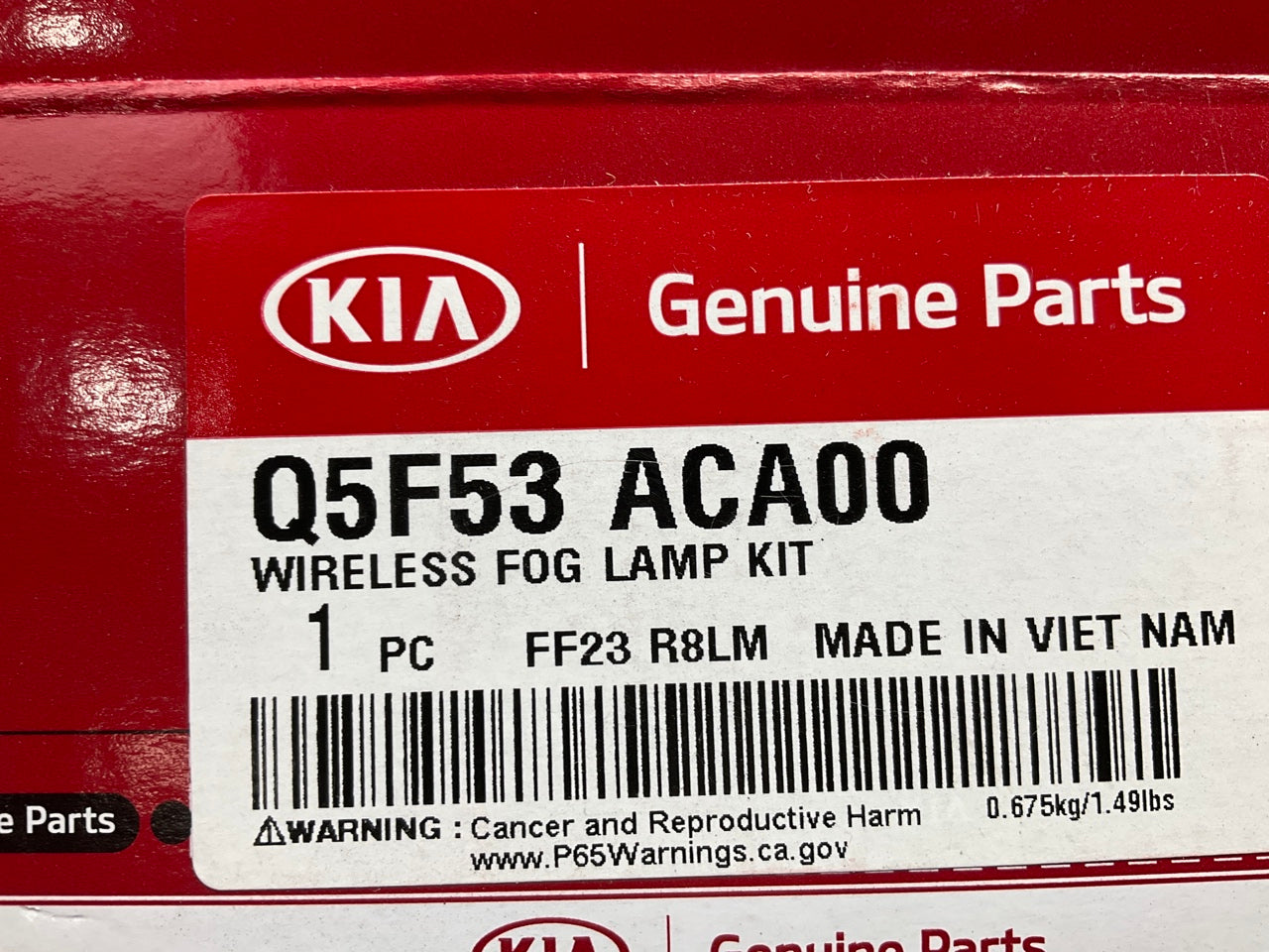NEW Wireless Fog Lamp Fog Lights Install Kit OEM For 21-23 Kia Seltos Q5F53ACA00