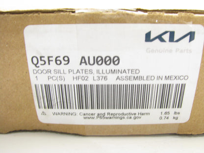 NEW Illuminated Door Sill Plates, Pair, OEM For 2021-2023 Kia Seltos Q5F69AU000
