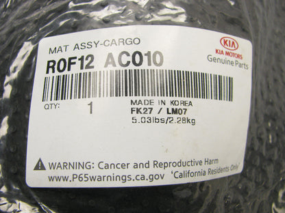 NEW - OEM Genuine Rear Cargo Mat Liner R0F12AC010 For 2022-2025 Kia Carnival