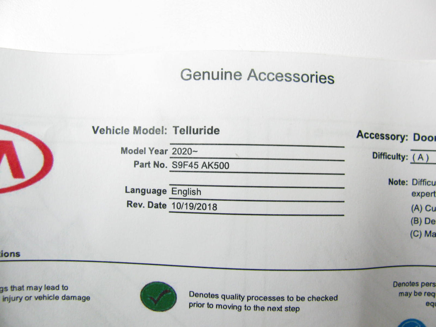 NEW Aluminum Door Sill Plates Kit OEM For 2020-2023 Kia Telluride S9F45AK500