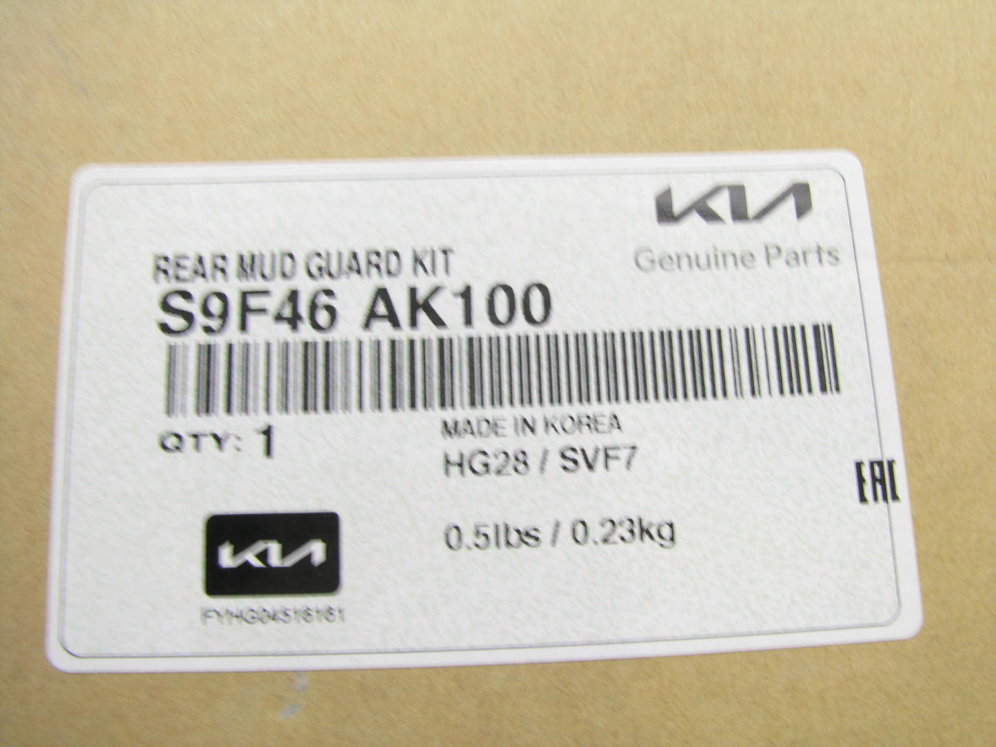 NEW Rear Splash Guards / Mud Flaps OEM For 2020-2022 Kia Telluride S9F46AK100