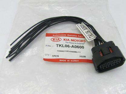 NEW - OEM TKL06-A0600 10 Pin Inhibitor Connector Wiring For Kia