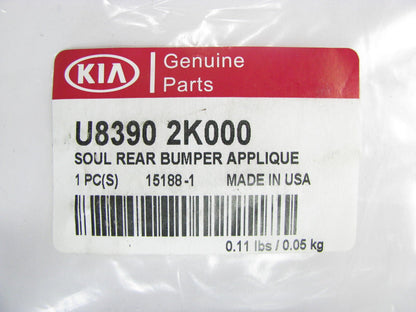 New Genuine Rear Bumper Applique Cover OEM For 10-13 Kia Soul U83902K000