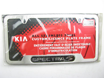 New OEM Black Silver License Plate Frame For 05-07 Kia Spectra5 UC045AY105BR