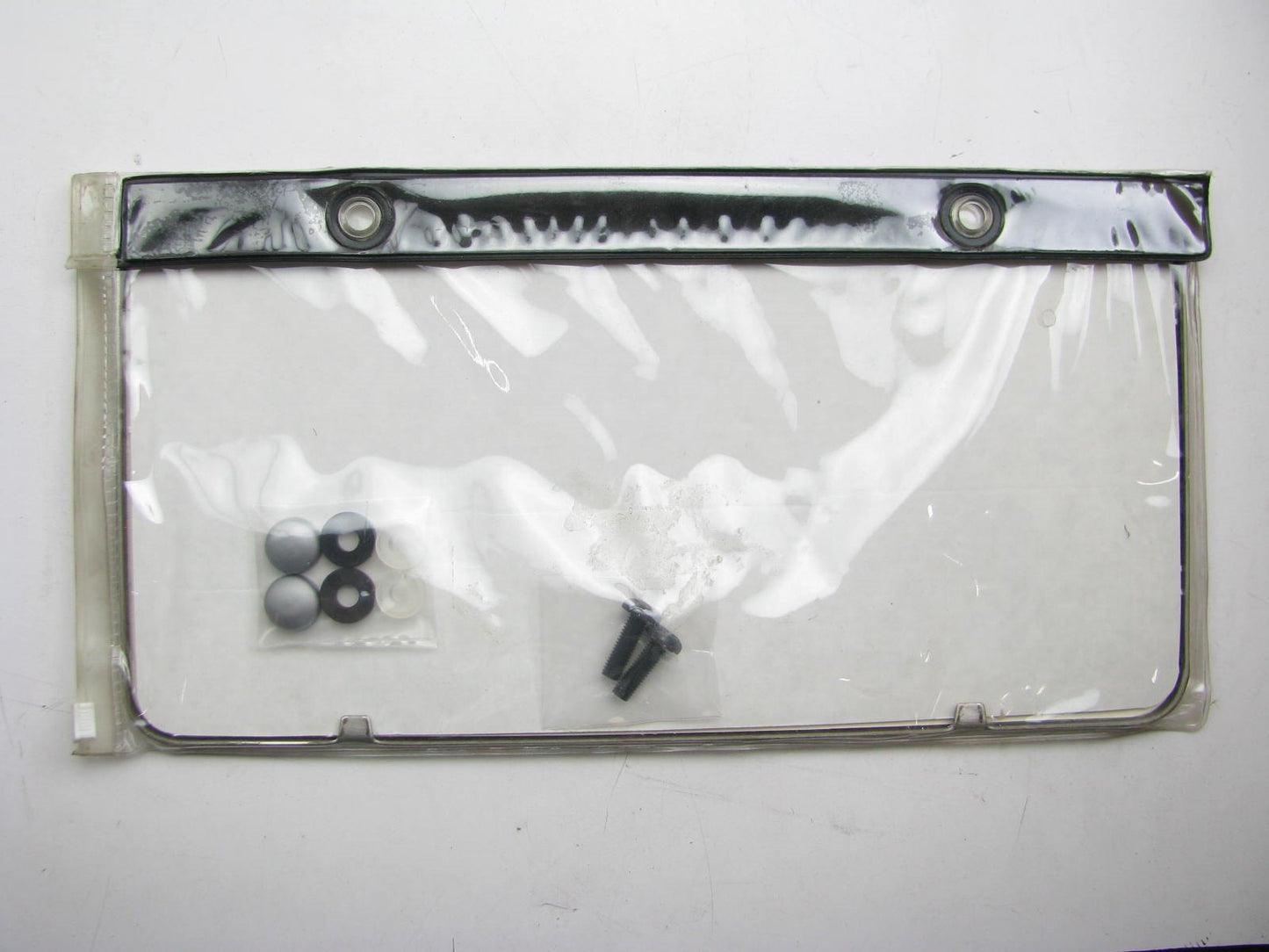 New OEM Black Silver License Plate Frame For 05-07 Kia Spectra5 UC045AY105BR