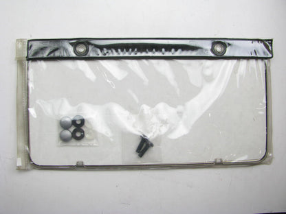 New OEM Black Silver License Plate Frame For 05-07 Kia Spectra5 UC045AY105BR