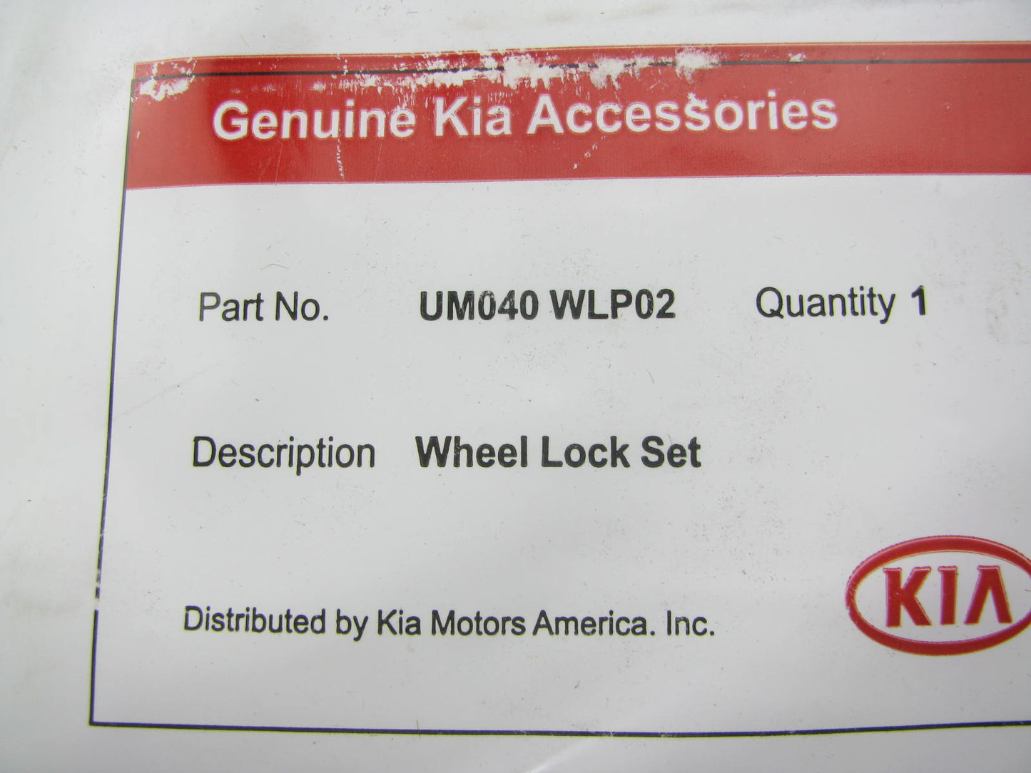 NEW Locking Wheel Lock Lug Nut Set W/ Key OEM For 06-12 Kia Sedona UM040WLP02