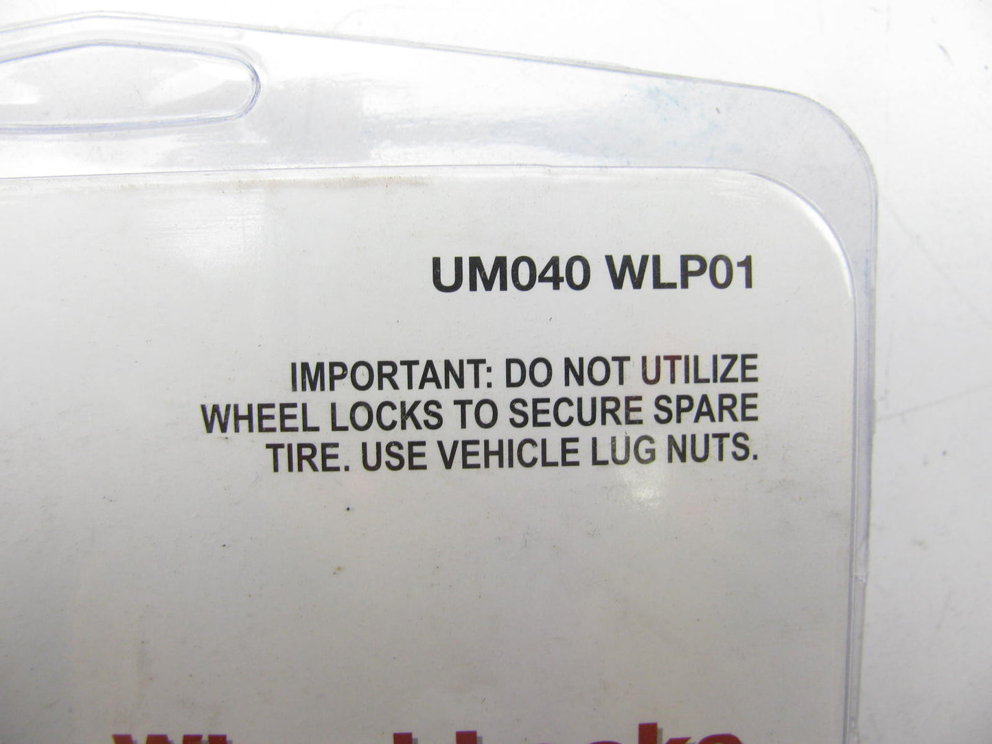 NEW - OEM UM040WLP01 Wheel Lock Kit For 2016-2018 Kia Sorento