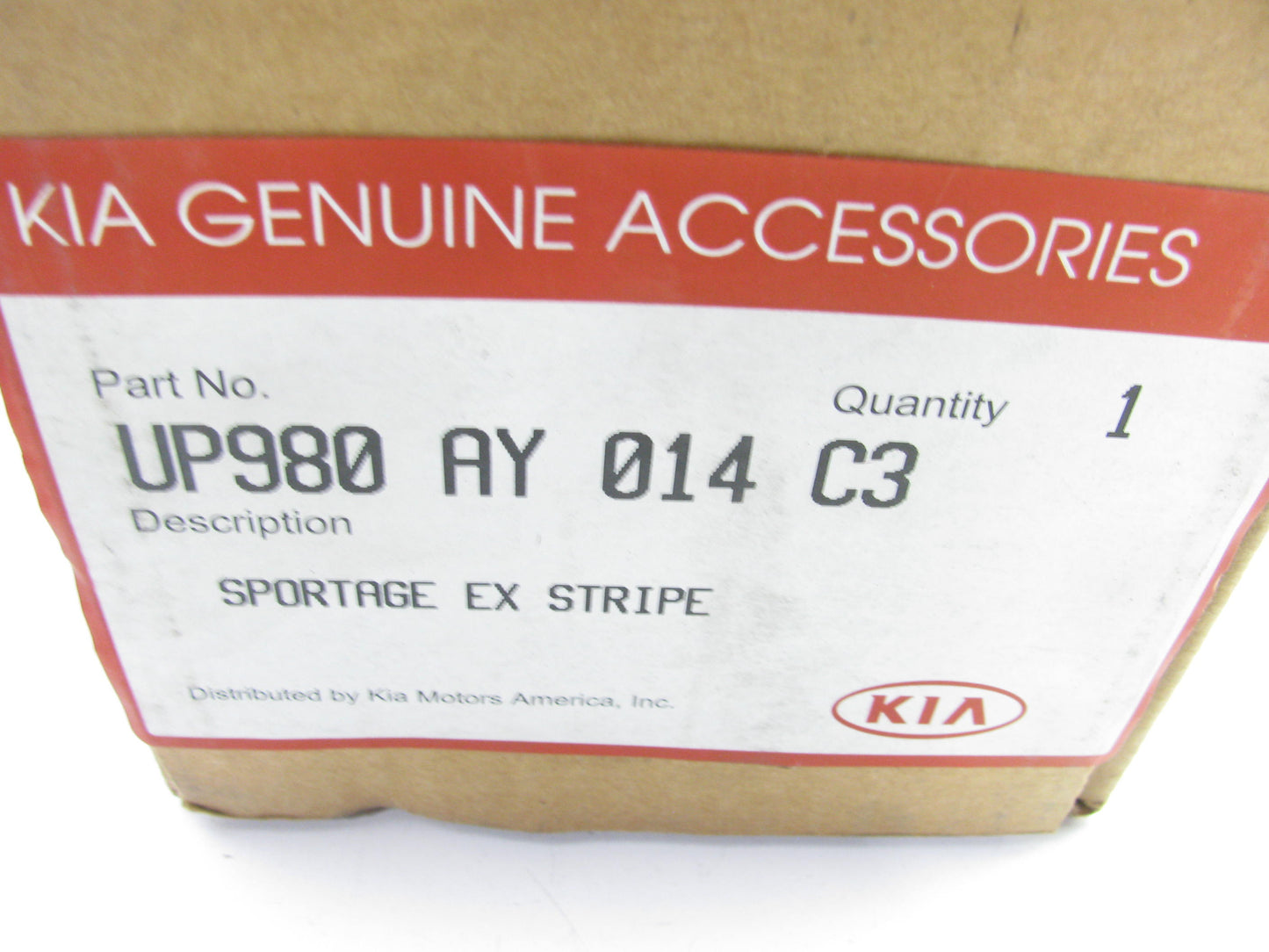 NEW - OEM UP980AY014C3 Right & Left Stripe Kit For 1998-2001 Kia Sportage EX