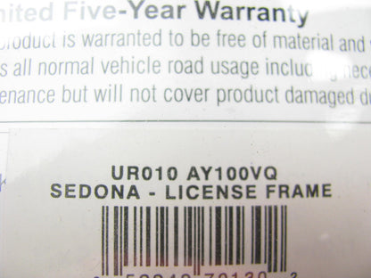 NEW - OEM UR010AY100VQ Chrome License Plate Frame For 2002-2023 Kia Sedona