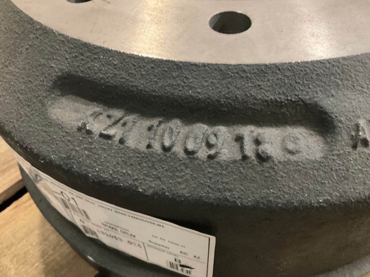 (2) KIC 52020-01 Premium Brake Drums, Cast Iron, Inboard, 16.5''x7'' (16-1/2''x7'')