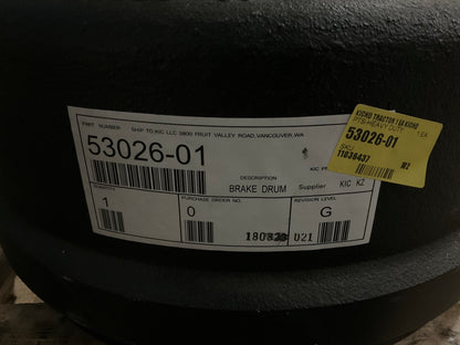 KIC 53026-01 Brake Drum Outboard, 16.5''x7.00'' 66893F, 122607, 16795, 151.3166