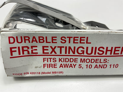 Kidde 420118 Steel Fire Extinguisher Bracket W/ Strap, Fire Away Model: 5,10,110