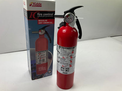 Kidde 440161MTL Fire Extinguisher, Regular Dry Chemical, 10-B:C, 2.9 Lbs