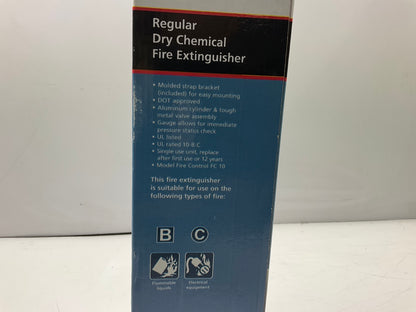 Kidde 440161MTL Fire Extinguisher, Regular Dry Chemical, 10-B:C, 2.9 Lbs
