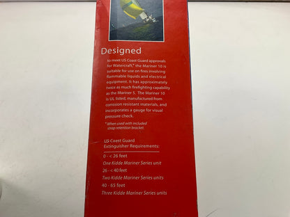 Kidde 466628MTLK 3 Lbs BC Mariner 10 Fire Extinguisher M10G W/ Metal Valve