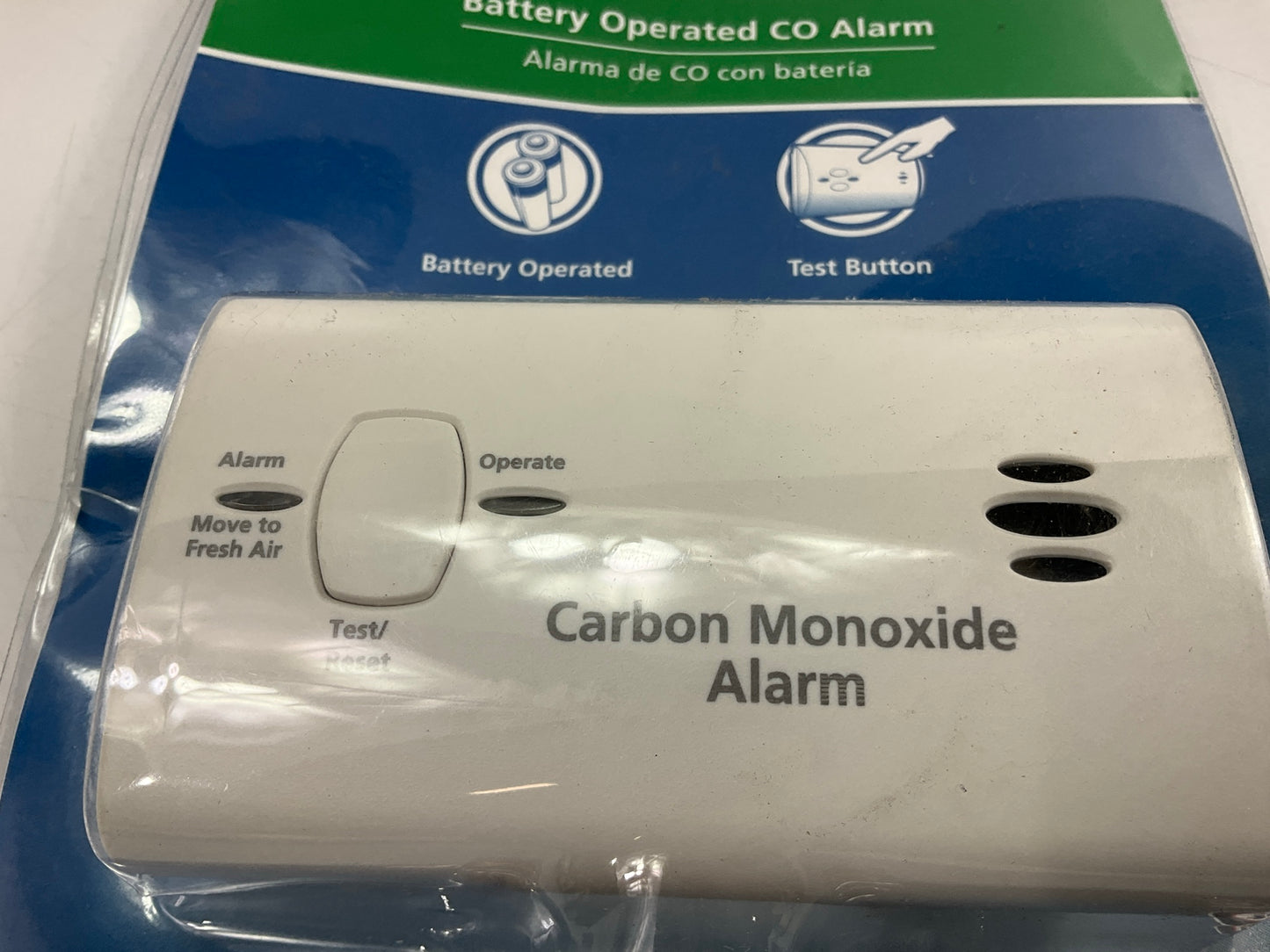 Kidde KN-COB-LP2 Carbon Monoxide Alarm Battery Operated - (OLD) BATTERIES AS IS