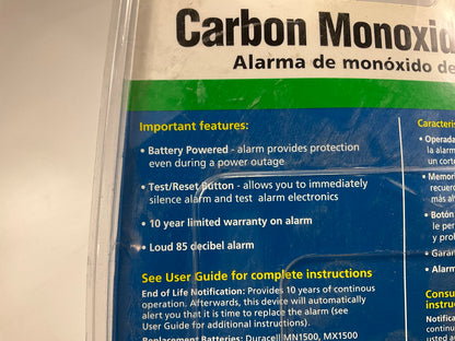 Kidde KN-COB-LP2 Carbon Monoxide Alarm Battery Operated - (OLD) BATTERIES AS IS