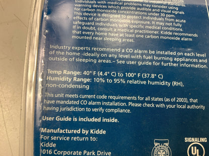 Kidde KN-COB-LP2 Carbon Monoxide Alarm Battery Operated - (OLD) BATTERIES AS IS