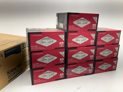 KREW 500 Heavy-Duty Shop Towels - 10 Boxes Of 100 Each (1,000 Towels Total)