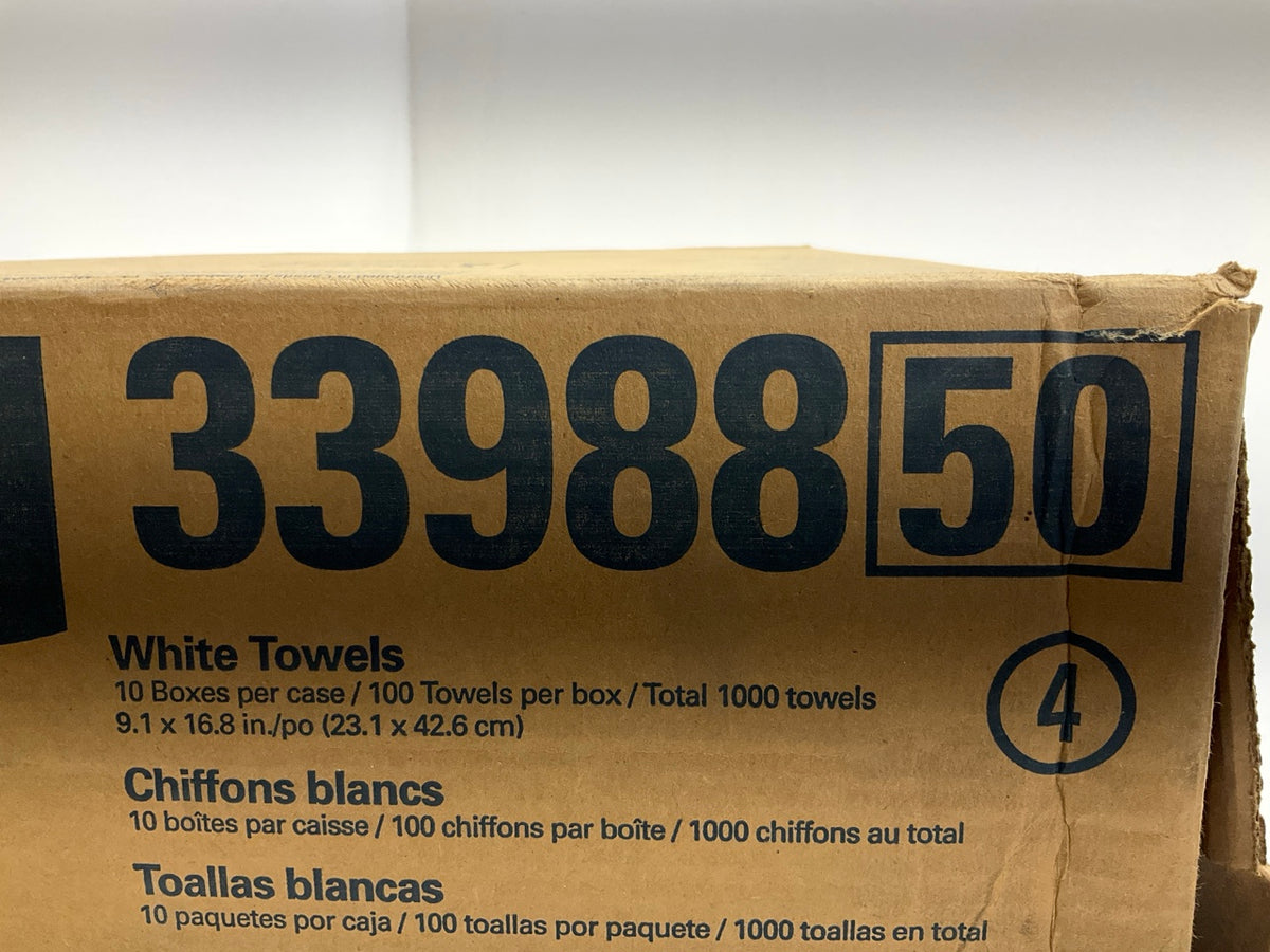 KREW 500 Heavy-Duty Shop Towels - 10 Boxes Of 100 Each (1,000 Towels Total)