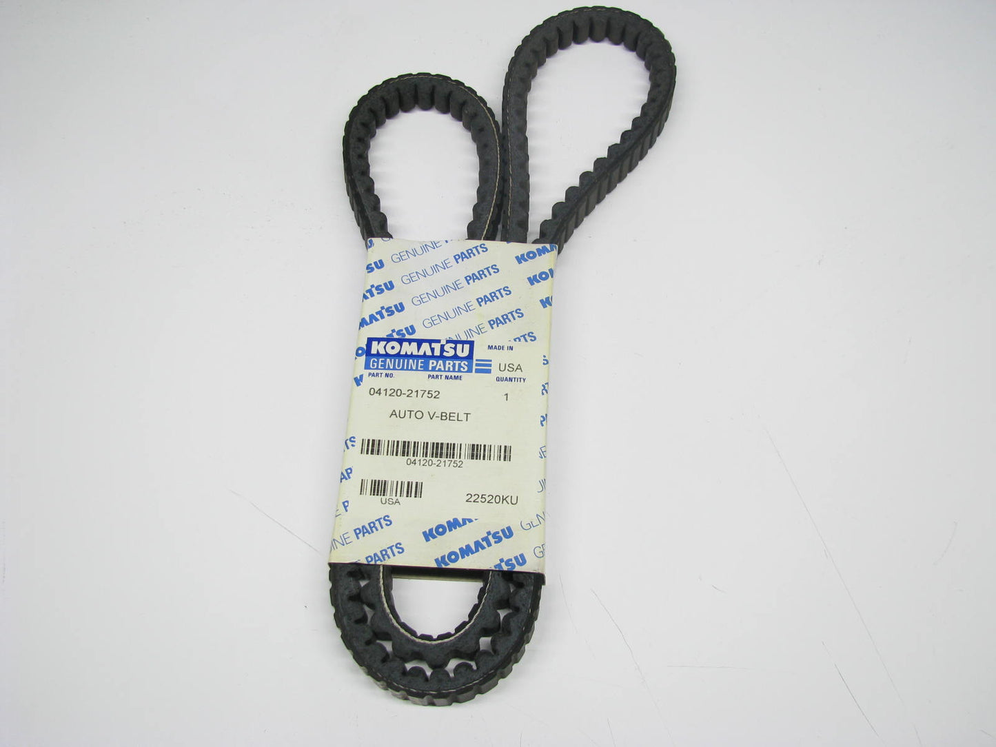 Geniune Komatsu 04120-21752 Accessory Drive Belt