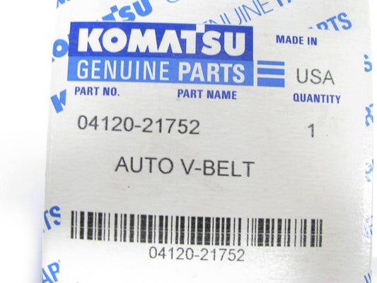 Geniune Komatsu 04120-21752 Accessory Drive Belt