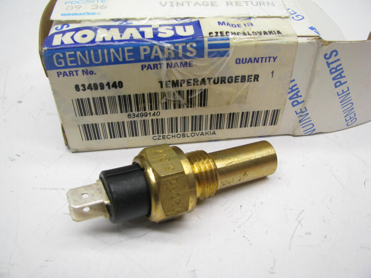 NEW - OEM Komatsu 63499140 Engine Coolant Temperature Sensor