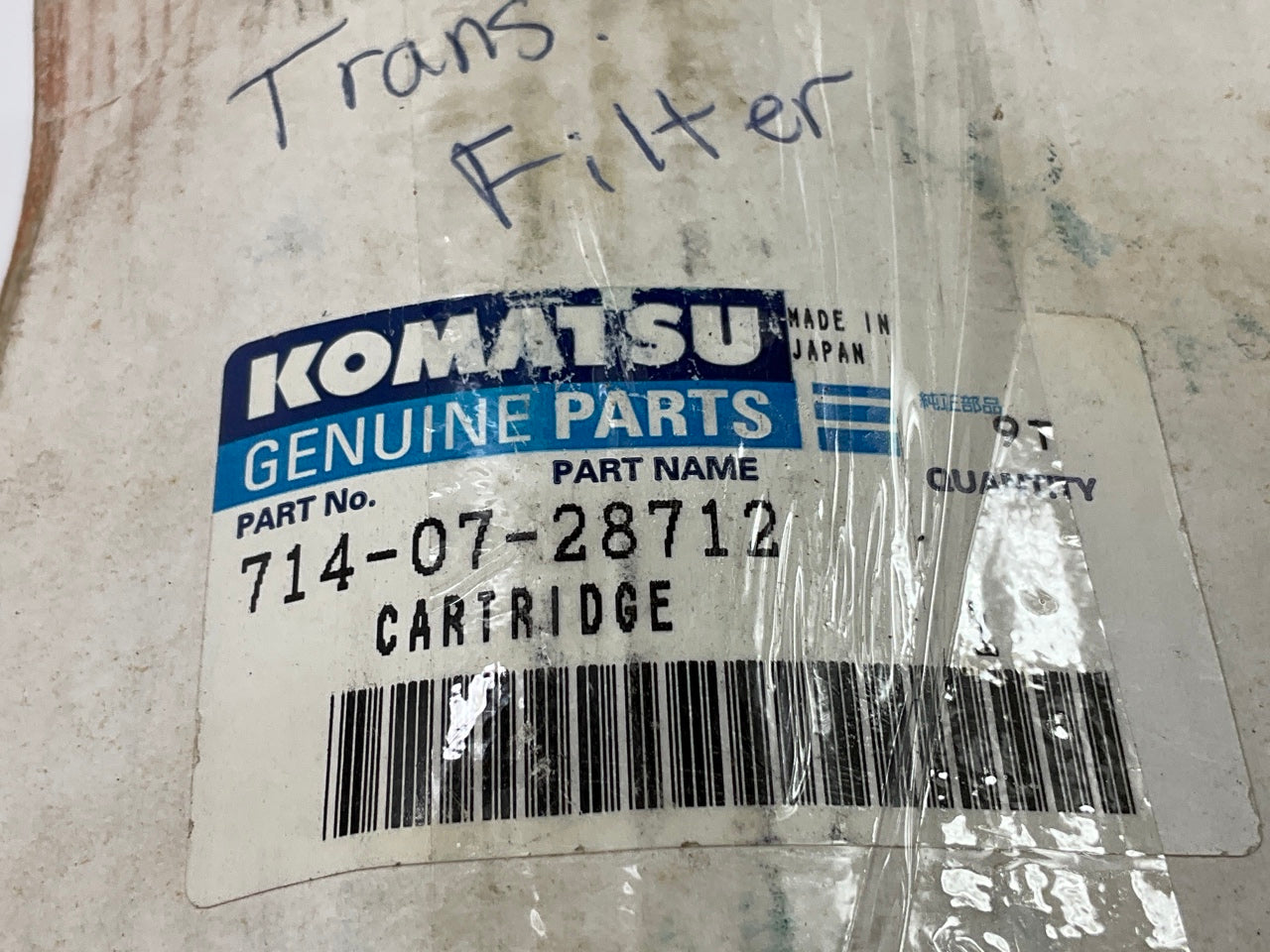 Genuine OEM Komatsu 714-07-28712 Oil Filter - Replaces P502577, BT9454