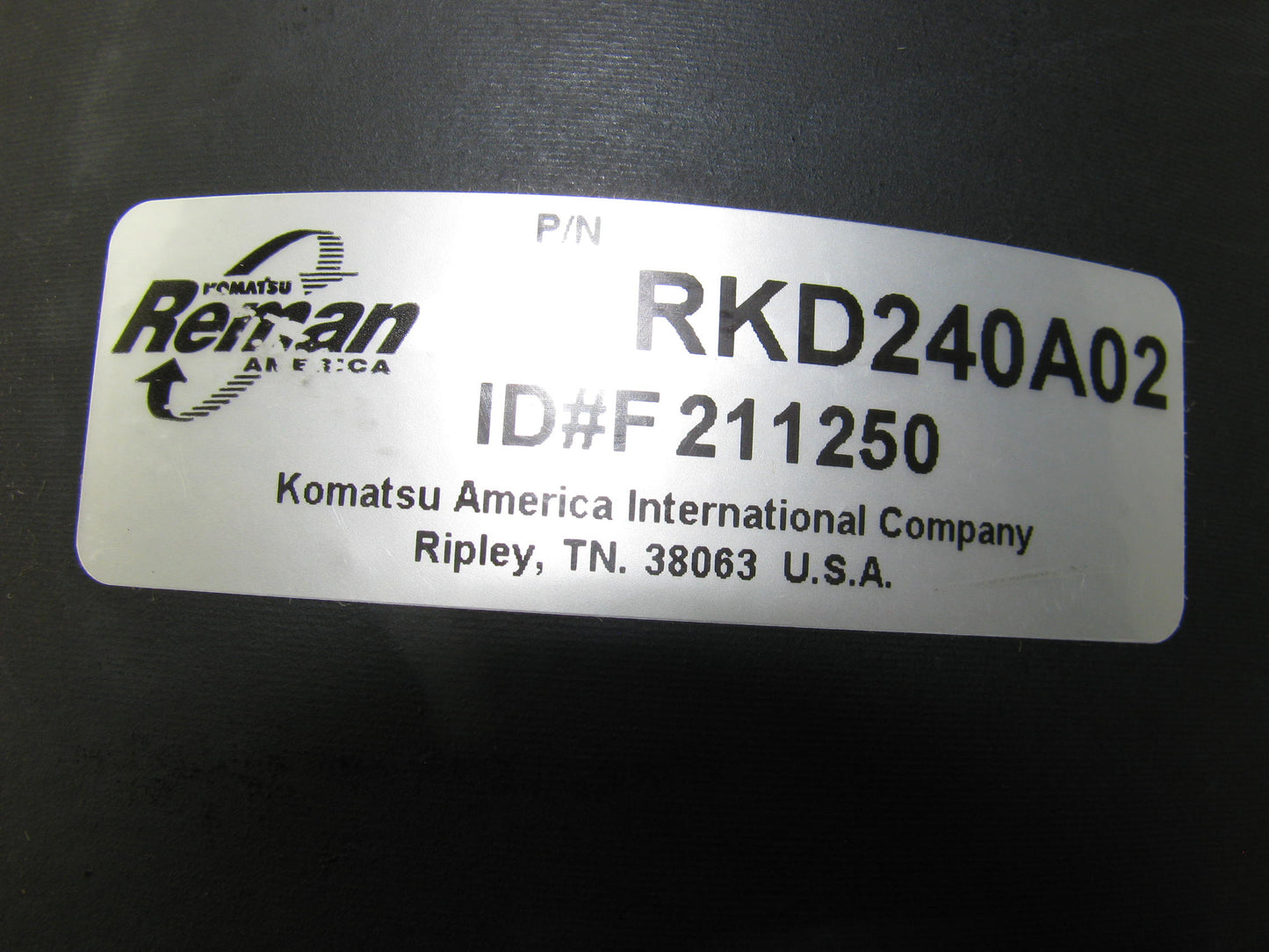 REMAN OEM Komatsu PC60 Excavator Alternator Generator RKD240A02 F211250