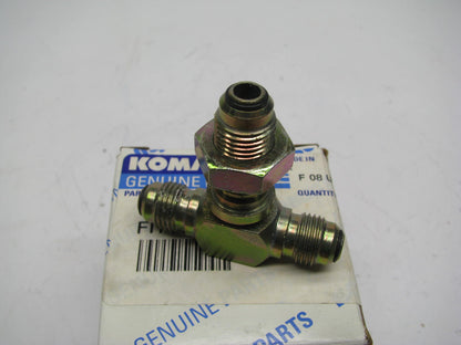 NEW - OEM WB0448 Hydraulic Tee Fitting For Komatsu