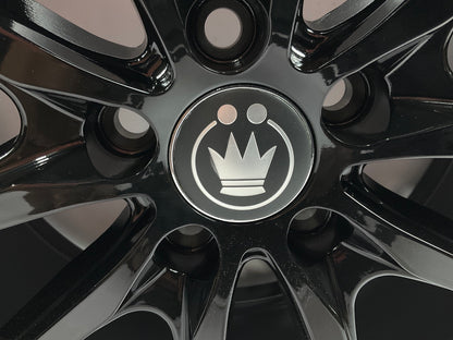 KONIG OS78510455 Oversteer Alloy Rim 17''x8'' 5X100 Offset 45mm Gloss Black Wheel