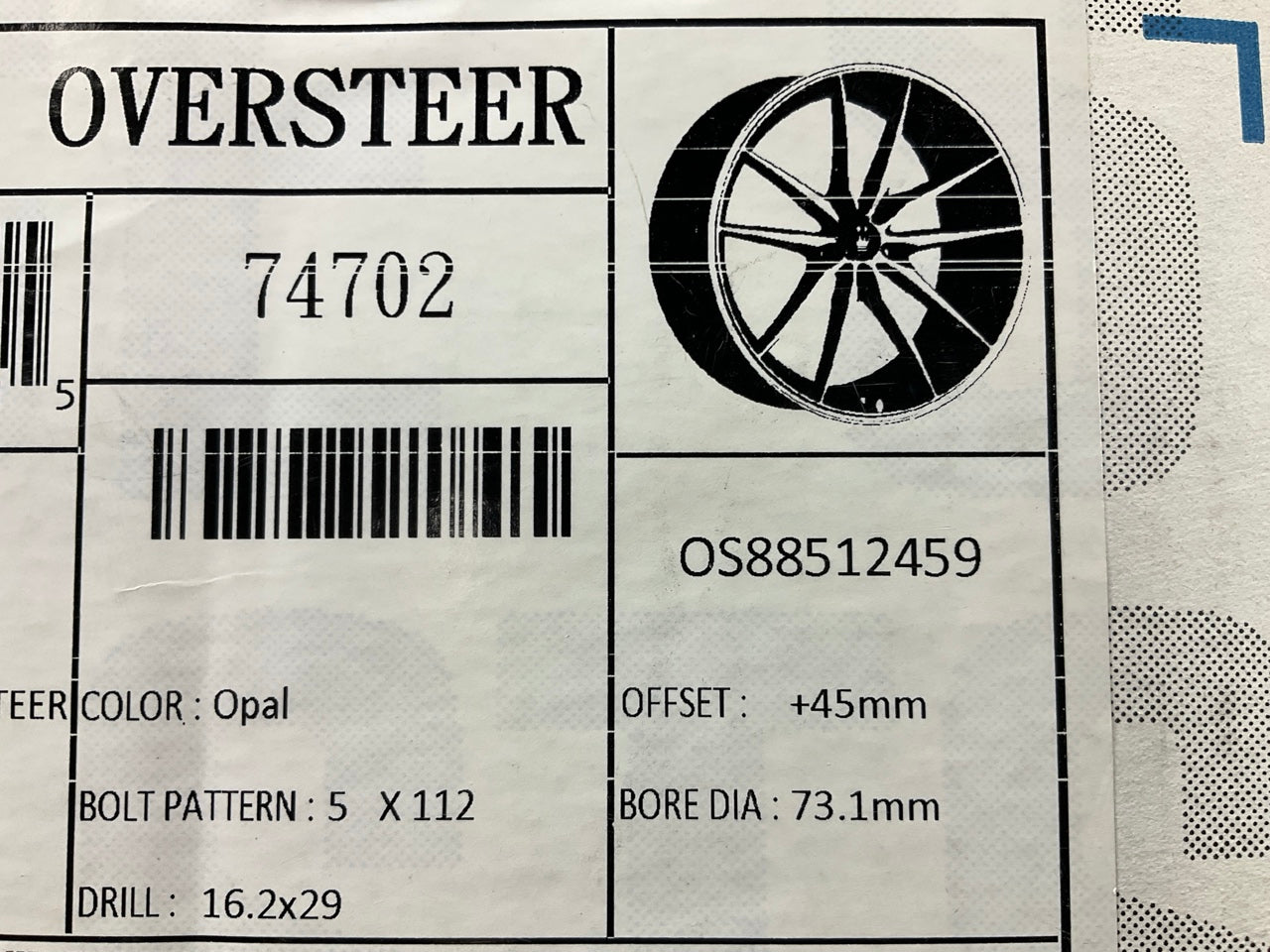 NEW 18X8 Konig Oversteer Opal Wheel / Rim 5x112 ET45 +45mm 73.1mm Hub Bore