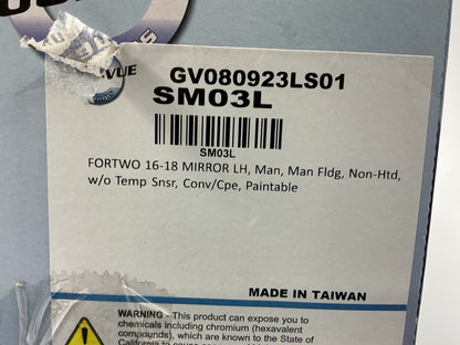 Kool-vue SM03L Left Mirror For 2016-2018 Smart Fortwo