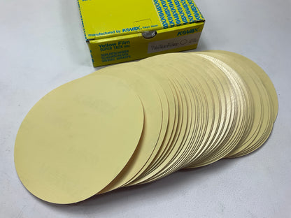 Kovax 7781500 Yellow-Film 6'' Super-Tack Sanding Discs Grade P1500, 50 / Box