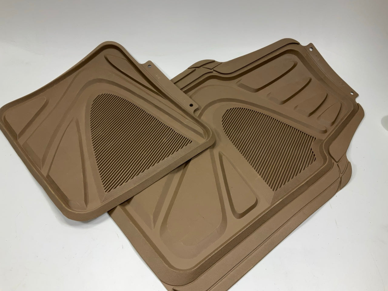 Kraco 240 4-Piece TAN Rubber Floor Mats, Universal, Truck & SUV & Car