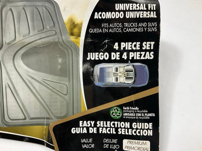 Kraco 240 4-Piece TAN Rubber Floor Mats, Universal, Truck & SUV & Car