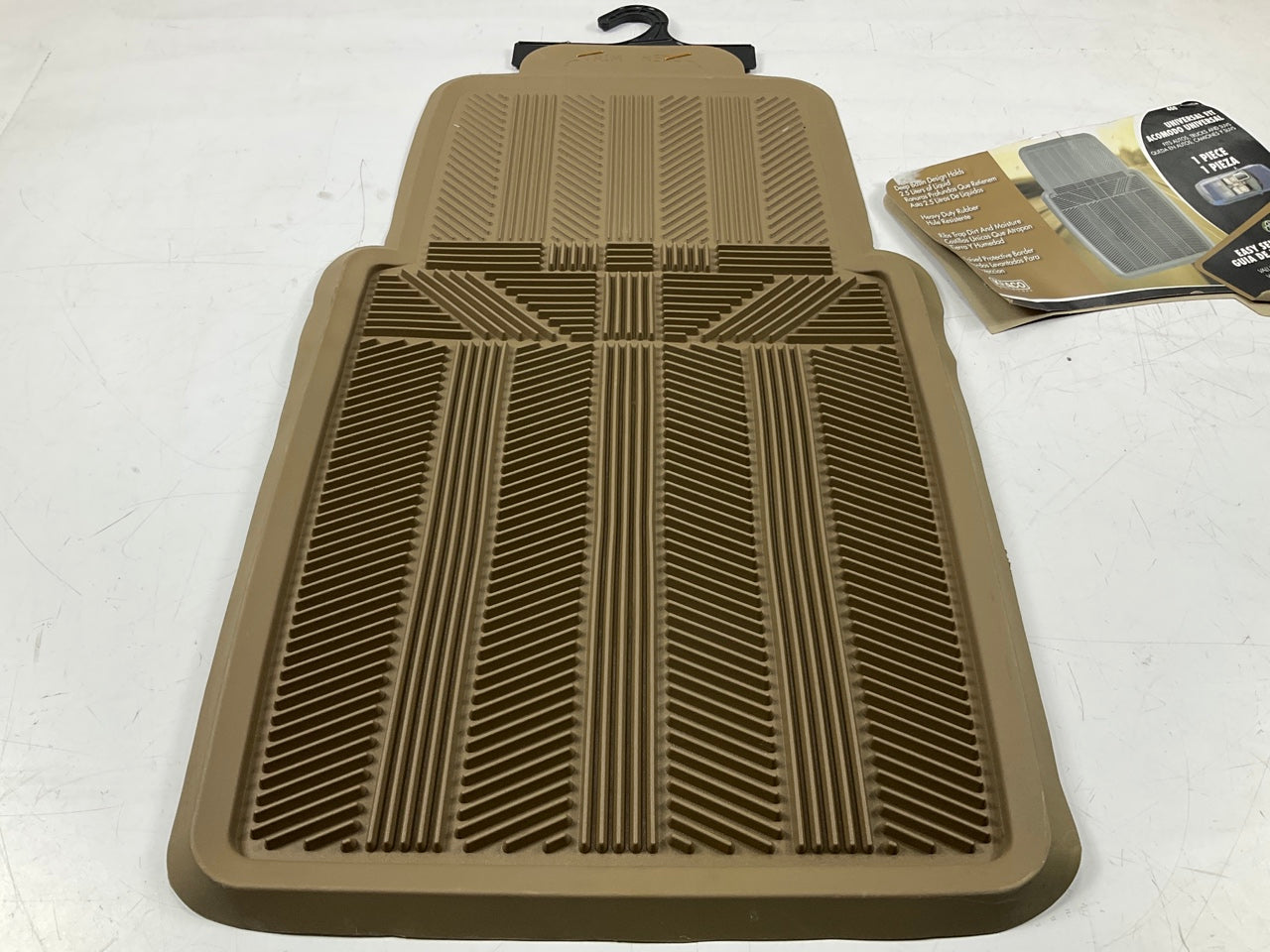 1 Piece Only - Kraco 400-TAN Universal Rubber Floor Mat, 29'' X 17-1/2''