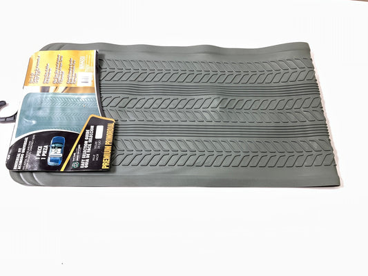 Rear Bench Back Seat Rubber Floor Mat - Universal -  57'' X 14.75'' - Trim To Fit