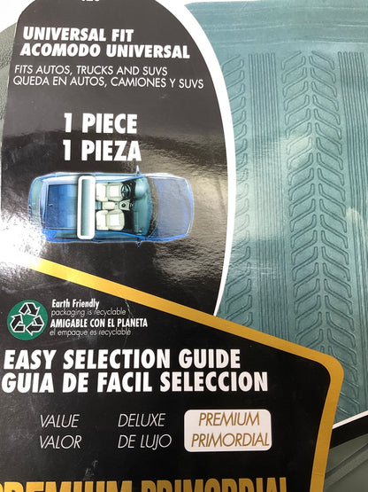 Rear Bench Back Seat Rubber Floor Mat - Universal -  57'' X 14.75'' - Trim To Fit