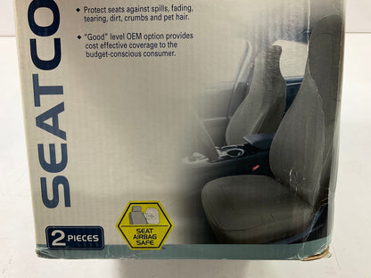 (2) Kraco 5040616 ''El Paso'' Universal Bucket Seat Cover, Gray