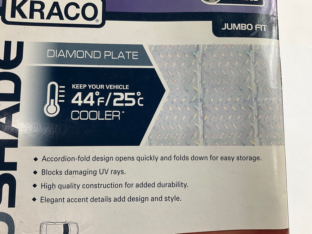 Kraco 5041574 Sun Shade Cover Solar Protector Screen 67'' X 27'' Size