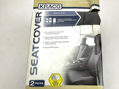Kraco 5078761 Braxton Low Back Seat Cover, Black, Does 2 Seats