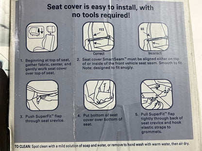 Kraco 5078761 Braxton Low Back Seat Cover, Black, Does 2 Seats